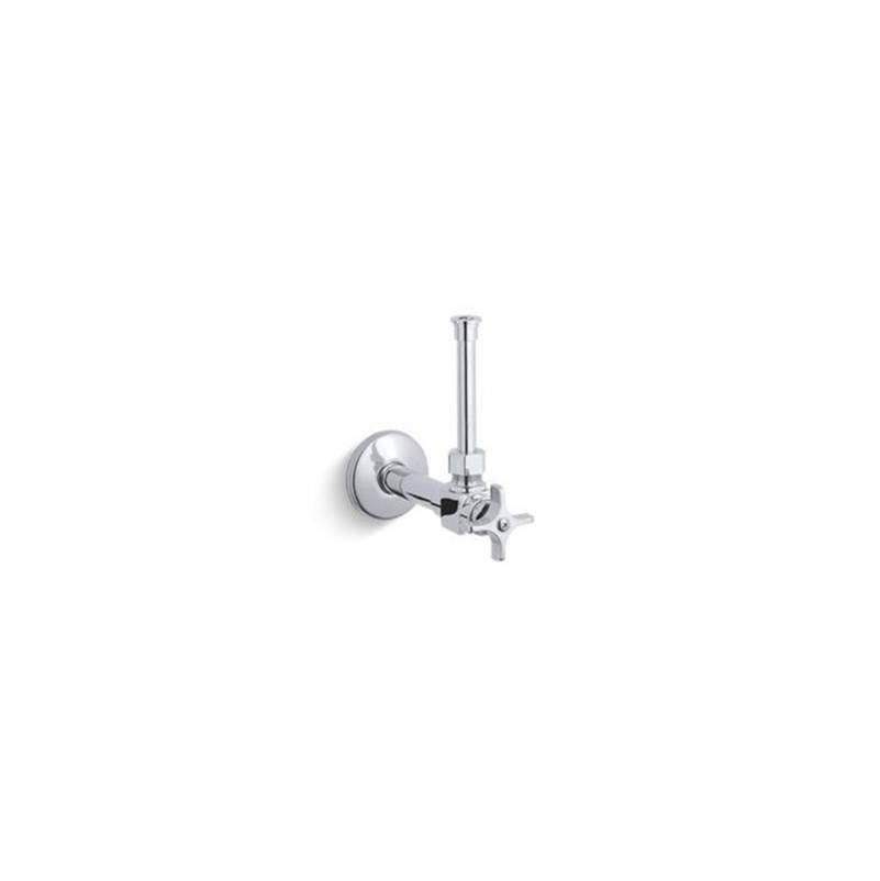 Kohler - 1/2'' angle supply with stop, cross handle and rigid vertical tube - Polished Chrome