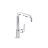Kohler - Purist Pull-out kitchen sink faucet with three-function sprayhead - Polished Chrome