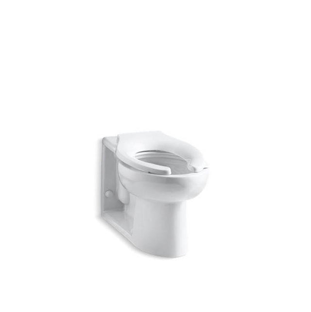 Kohler - AngleseyE Floor-mount rear spud flushometer bowl - White