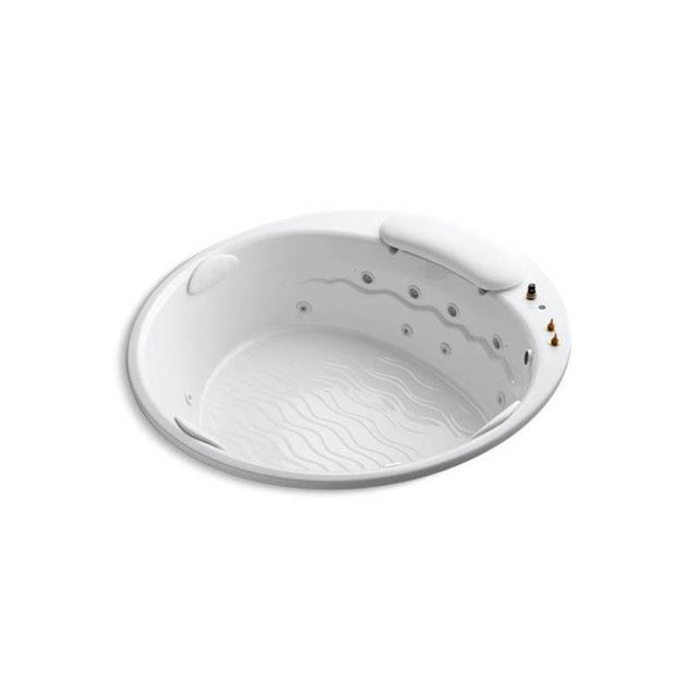 Kohler - RiverBath 75'' x 75'' drop-in whirlpool with heater without jet trim - White