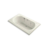 Kohler - Memoirs 72'' x 42'' drop-in Effervescence whirlpool bath - Biscuit