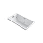 Kohler - Tea-for-Two 66'' x 36'' drop-in Effervescence whirlpool bath - White