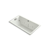 Kohler - Tea-for-Two 66'' x 36'' drop-in Effervescence whirlpool bath - Dune