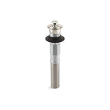 Kohler - Bathroom sink drain with non-removable metal stopper and without overflow - Vibrant Polished Nickel