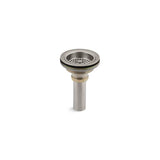 Kohler - Duostrainer Sink drain and strainer with tailpiece - Vibrant Brushed Nickel