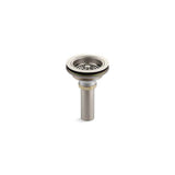 Kohler - Duostrainer Sink drain and strainer with tailpiece - Vibrant Polished Nickel
