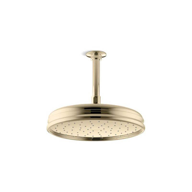 Kohler - Traditional 10'' single-function rainhead, 2.5 gpm - Vibrant French Gold