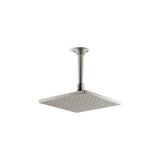 Kohler - Contemporary Square 8'' single-function rainhead, 2.5 gpm - Vibrant Brushed Nickel