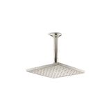 Kohler - Contemporary Square 8'' single-function rainhead, 2.5 gpm - Vibrant Polished Nickel