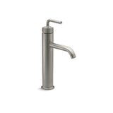 Kohler - Purist Tall single-handle bathroom sink faucet with Lever handle, 1.2 gpm - Vibrant Brushed Nickel