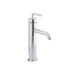Kohler - Purist Tall single-handle bathroom sink faucet with Lever handle, 1.2 gpm - Polished Chrome