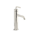 Kohler - Purist Tall single-handle bathroom sink faucet with Lever handle, 1.2 gpm - Vibrant Polished Nickel