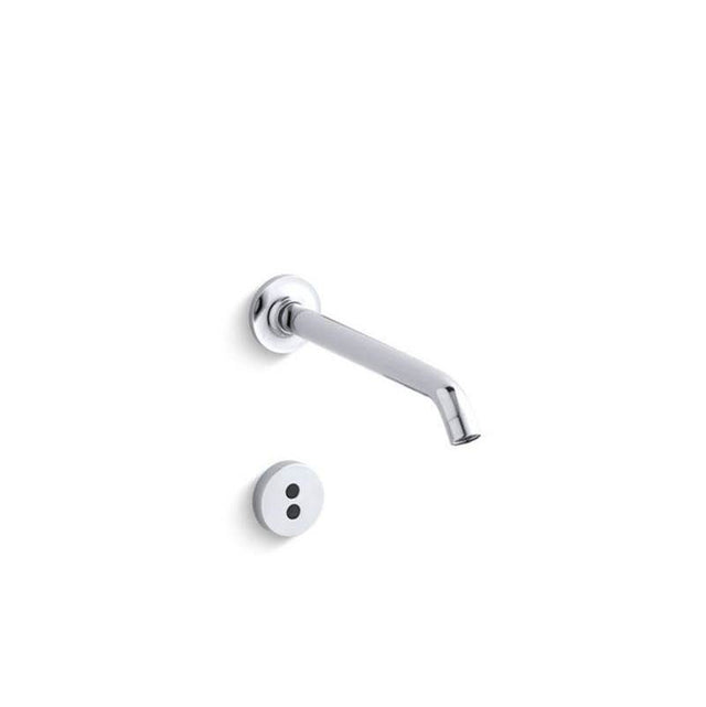 Kohler - Purist Wall-mount touchless faucet trim with InsightE technology and 8-1/4'' 35-degree spout, requires valve - Polished Chrome