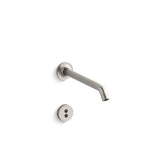 Kohler - Purist Wall-mount touchless faucet trim with InsightE technology and 8-1/4'' 35-degree spout, requires valve - Vibrant Stainless