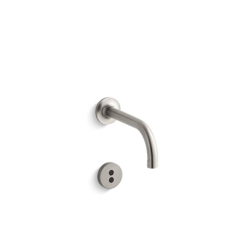 Kohler - Purist Wall-mount touchless faucet trim with InsightE technology and 6'' 90-degree spout, requires valve - Vibrant Stainless