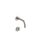 Kohler - Purist Wall-mount touchless faucet trim with InsightE technology and 6'' 90-degree spout, requires valve - Vibrant Stainless