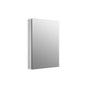 Kohler - Catalan 24-1/8'' W x 36-1/8'' H aluminum single-door medicine cabinet with 107 degree hinge - Satin Anodized Aluminum