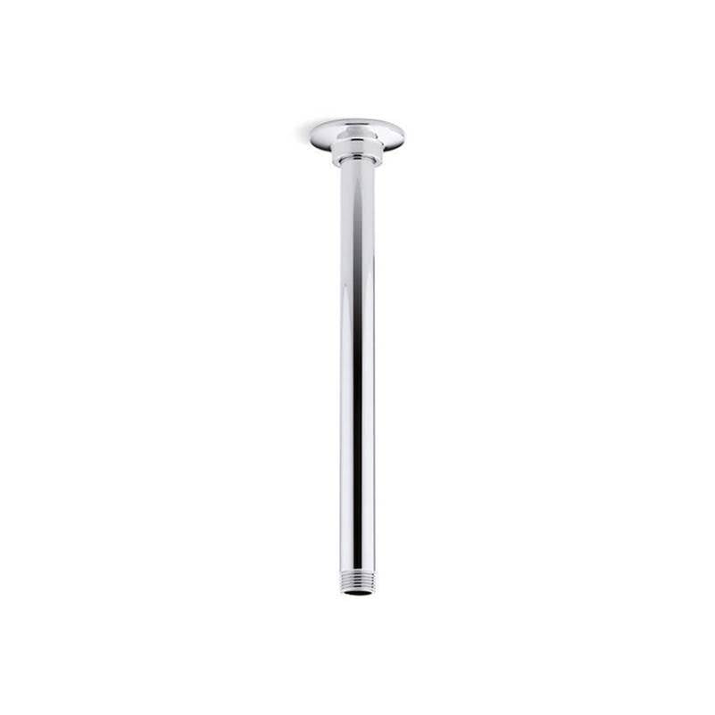 Kohler - 12'' ceiling-mount single-function rainhead arm and flange - Polished Chrome