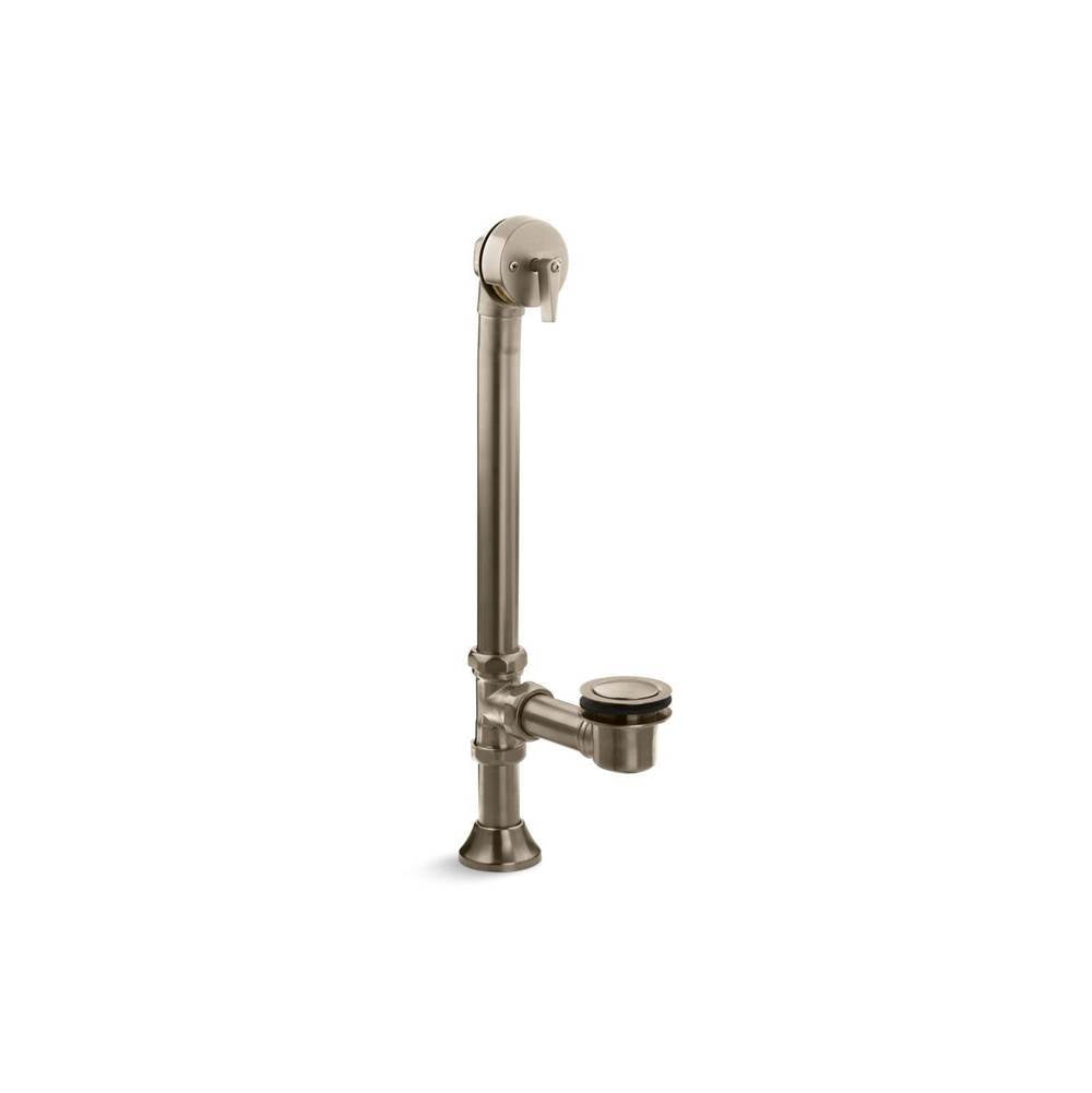 Kohler - Iron Works Decorative 1-1/2'' Adjustable Pop-Up Bath Drain For 5' Whirlpool With Tailpiece - Vibrant Brushed Bronze