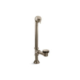 Kohler - Iron Works Decorative 1-1/2'' Adjustable Pop-Up Bath Drain For 5' Whirlpool With Tailpiece - Vibrant Brushed Bronze