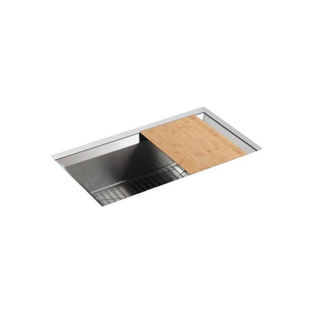 Kohler - Poise 33'' undermount single-bowl kitchen sink - Stainless Steel
