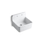 Kohler - GilfordE 24'' top-/wall-mount single-bowl farmhouse kitchen sink - White