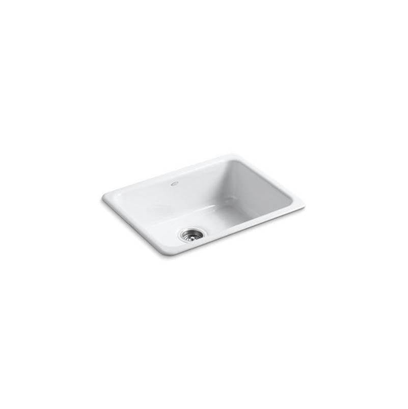 Kohler - Iron/Tones 24-1/4'' top-/undermount single-bowl bar sink - White