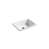 Kohler - Iron/Tones 24-1/4'' top-/undermount single-bowl bar sink - White
