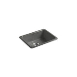 Kohler - Iron/Tones 24-1/4'' top-/undermount single-bowl bar sink - Thunder Grey