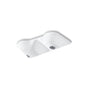 Kohler - Hartland 33'' undermount double-bowl kitchen sink - White