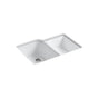 Kohler - Executive ChefE 33'' undermount double-bowl kitchen sink - White