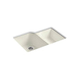 Kohler - Executive ChefE 33'' undermount double-bowl kitchen sink - Biscuit