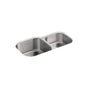 Kohler - Undertone 35-1/4 undermount double-bowl kitchen sink - Stainless Steel