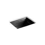 Kohler - Memoirs 20'' rectangular undermount bathroom sink - Black