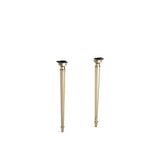Kohler - Kathryn Octagonal tapered brass table legs - Vibrant French Gold