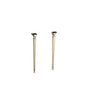 Kohler - Kathryn Octagonal tapered brass table legs - Vibrant French Gold