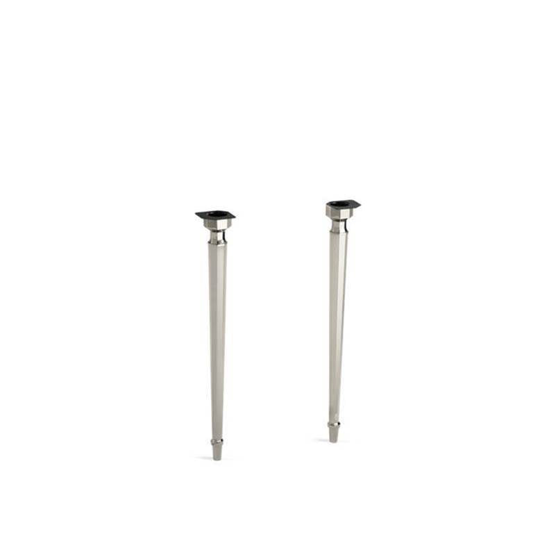 Kohler - Kathryn Octagonal tapered brass table legs - Vibrant Polished Nickel
