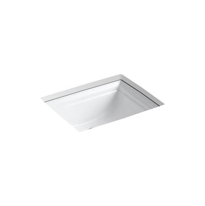 Kohler - Memoirs 20'' rectangular undermount bathroom sink - White
