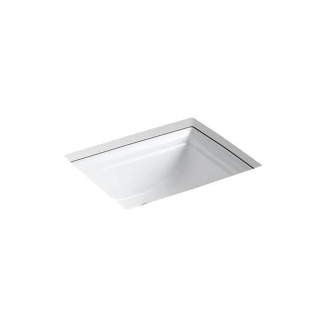Kohler - Memoirs 20'' rectangular undermount bathroom sink - White
