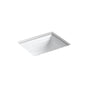 Kohler - Memoirs 20'' rectangular undermount bathroom sink - White