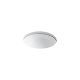 Kohler - Camber 16-1/4'' round undermount bathroom sink, no overflow - White