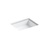 Kohler - Verticyl 19-3/4'' rectangular undermount bathroom sink - White