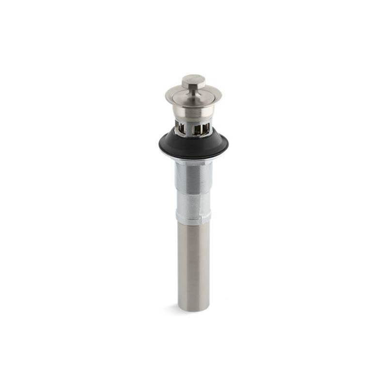 Kohler - Bathroom sink drain with overflow and non-removable metal stopper - Vibrant Brushed Nickel