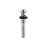 Kohler - Bathroom sink drain with overflow and non-removable metal stopper - Vibrant Brushed Nickel
