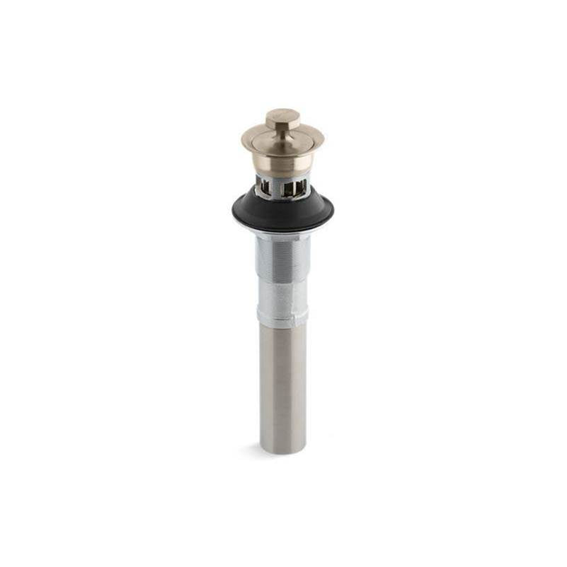 Kohler - Bathroom sink drain with overflow and non-removable metal stopper - Vibrant Brushed Bronze