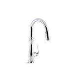 Kohler - Bellera Pull-down kitchen sink faucet with three-function sprayhead - Polished Chrome