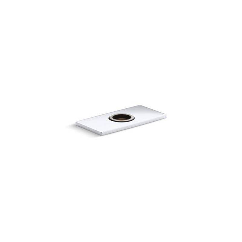 Kohler - 4'' escutcheon plate for InsightE and Kinesis faucet - Polished Chrome