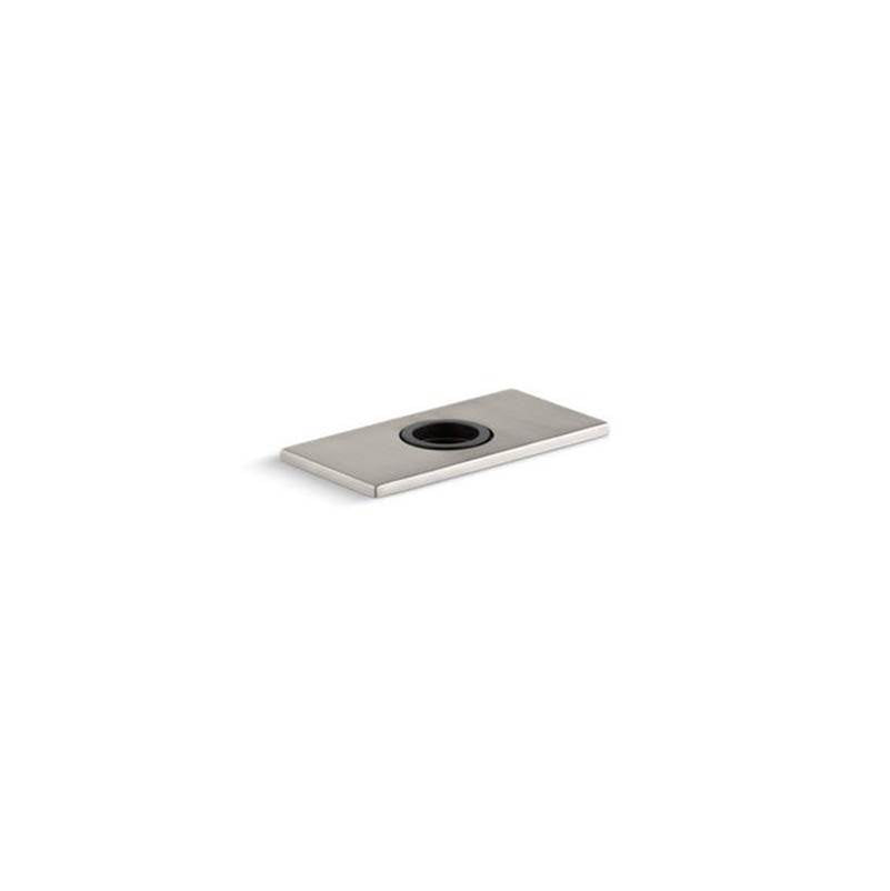 Kohler - 4'' escutcheon plate for InsightE and Kinesis faucet - Vibrant Stainless