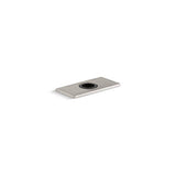 Kohler - 4'' escutcheon plate for InsightE and Kinesis faucet - Vibrant Stainless