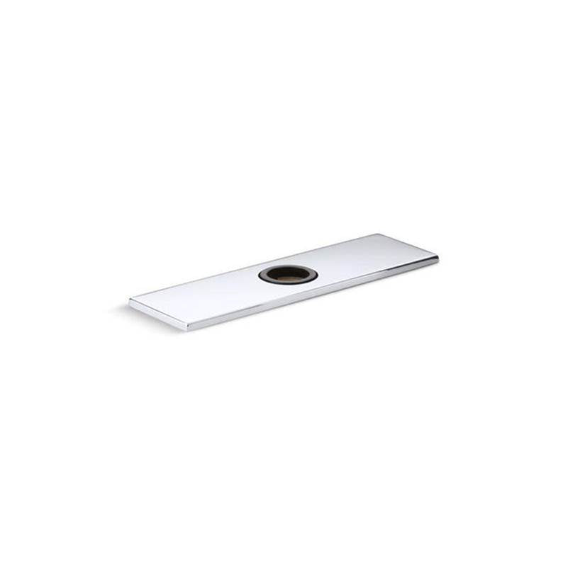 Kohler - 8'' escutcheon plate for InsightE and Kinesis faucet - Polished Chrome
